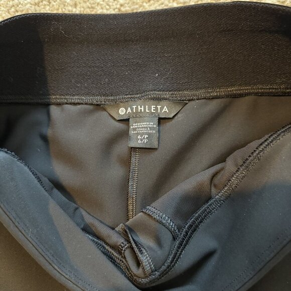 Athleta Stella Tight Pants Black 6P Stretch Lycra Athleisure - Picture 6 of 7